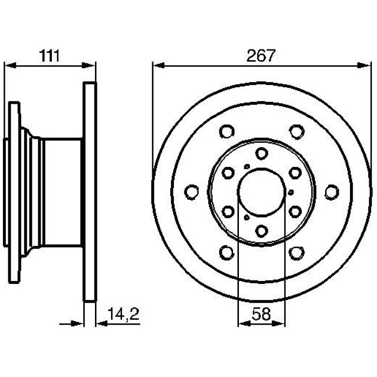 Bremsscheibe 0 986 478 742 Bremsscheibe 0 986 478 742