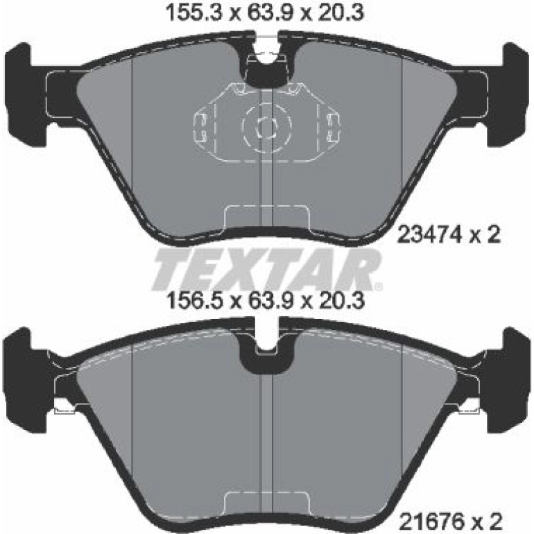 Bremsbelagsatz, Scheibenbremse 2347402 Bremsbelagsatz, Scheibenbremse 2347402