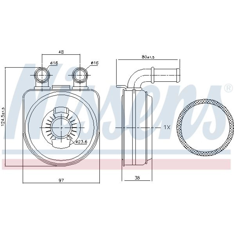 Ölkühler, Motoröl 90650 Ölkühler, Motoröl 90650