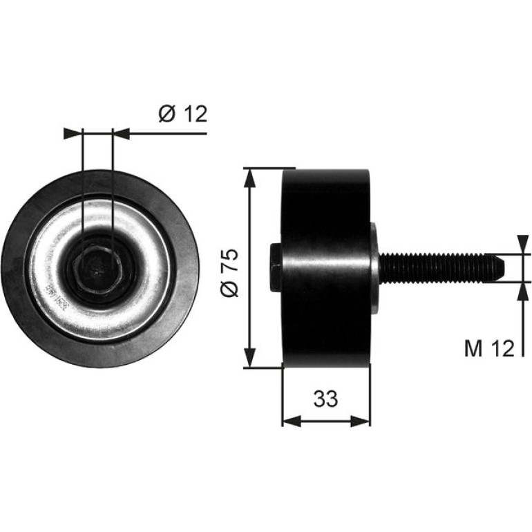 Umlenk-/Führungsrolle, Keilrippenriemen T36291 Umlenk-/Führungsrolle, Keilrippenriemen T36291