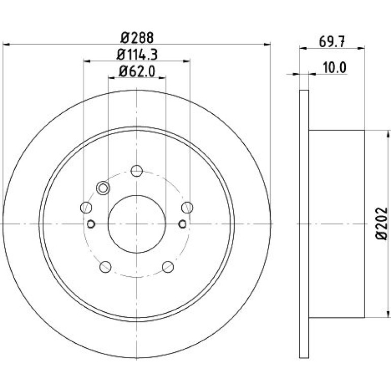 Bremsscheibe 8DD 355 114-991
