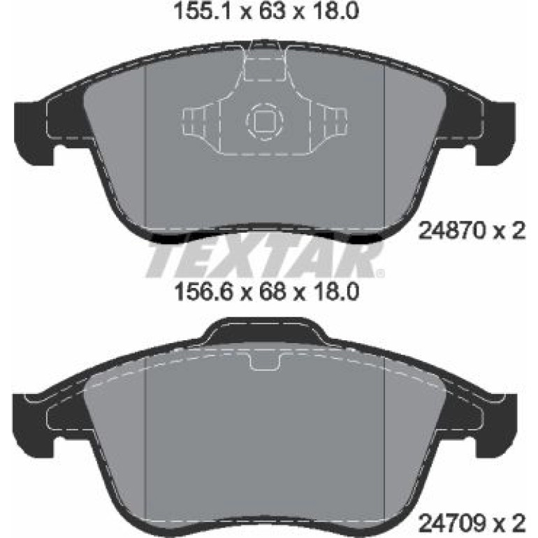 Bremsbelagsatz, Scheibenbremse 2487001 Bremsbelagsatz, Scheibenbremse 2487001