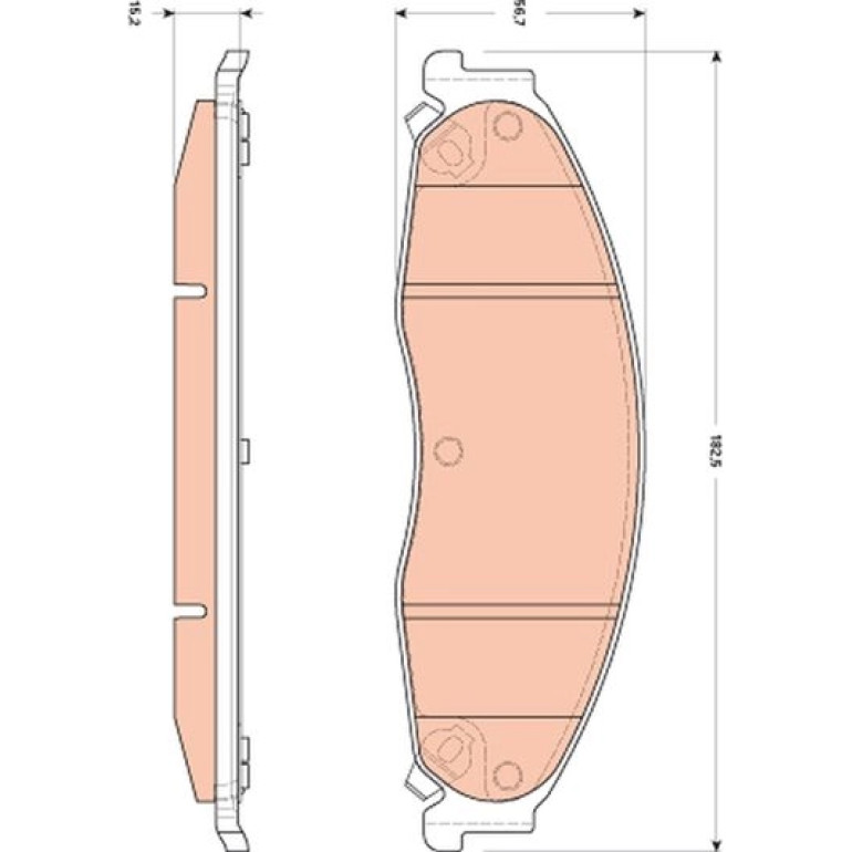 Bremsbelagsatz, Scheibenbremse GDB4601 Bremsbelagsatz, Scheibenbremse GDB4601