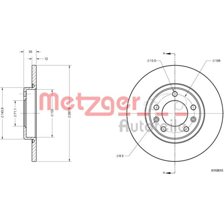 Bremsscheibe 6110815