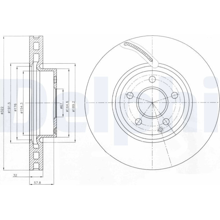 Bremsscheibe BG9075C Bremsscheibe BG9075C