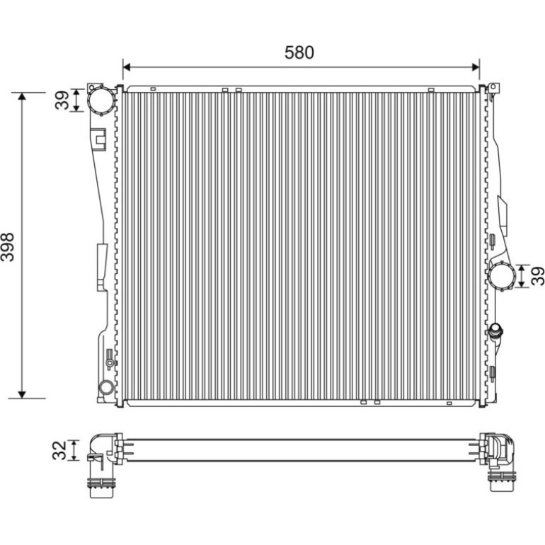 Kühler, Motorkühlung 701200 Kühler, Motorkühlung 701200