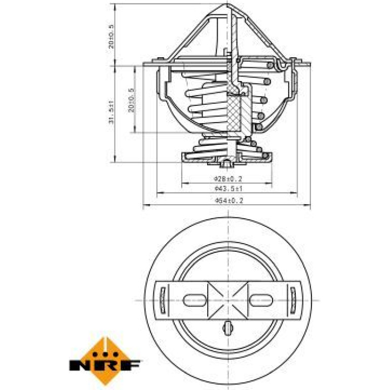 Thermostat, Kühlmittel 725060 Thermostat, Kühlmittel 725060