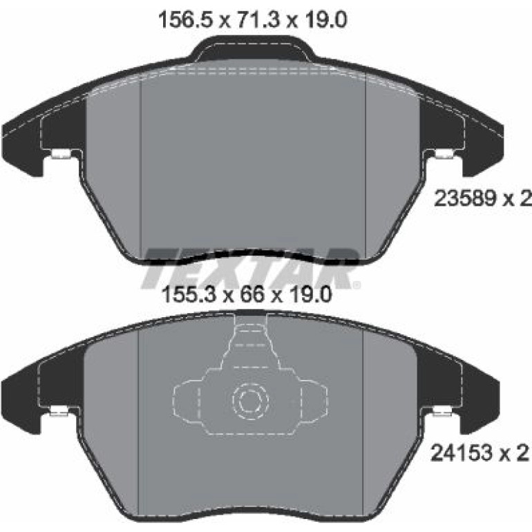 Bremsbelagsatz, Scheibenbremse 2358901