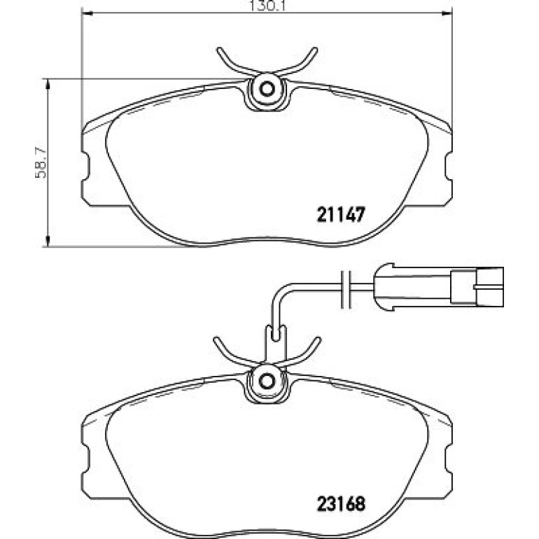 Bremsbelagsatz, Scheibenbremse 8DB 355 018-181 Bremsbelagsatz, Scheibenbremse 8DB 355 018-181