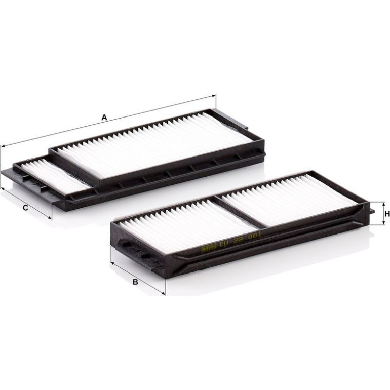Filter, Innenraumluft CU 22 001-2