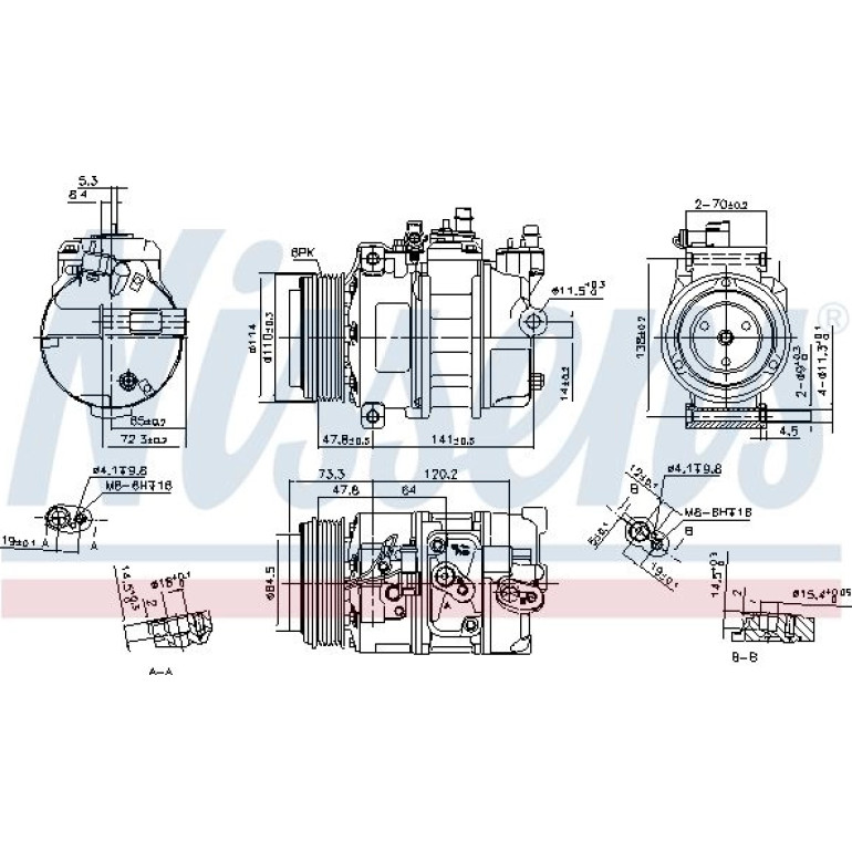 Kompressor, Klimaanlage 89496 Kompressor, Klimaanlage 89496