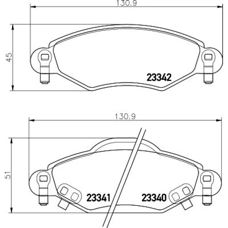 Bremsbelagsatz, Scheibenbremse 8DB 355 010-791 Bremsbelagsatz, Scheibenbremse 8DB 355 010-791