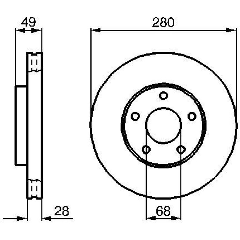 Bremsscheibe 0 986 479 B61