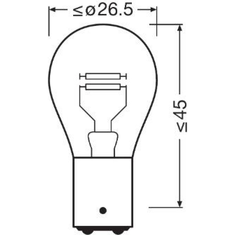 Glühlampe, Brems-/Schlusslicht 7225-02B