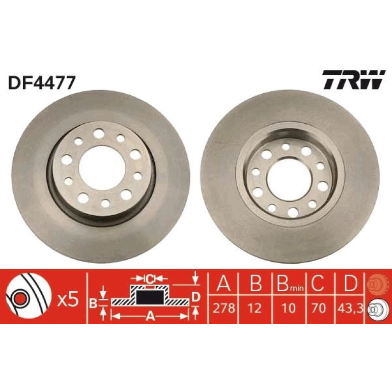 Bremsscheibe DF4477 Bremsscheibe DF4477