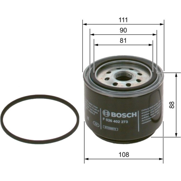 Kraftstofffilter F 026 402 273 Kraftstofffilter F 026 402 273
