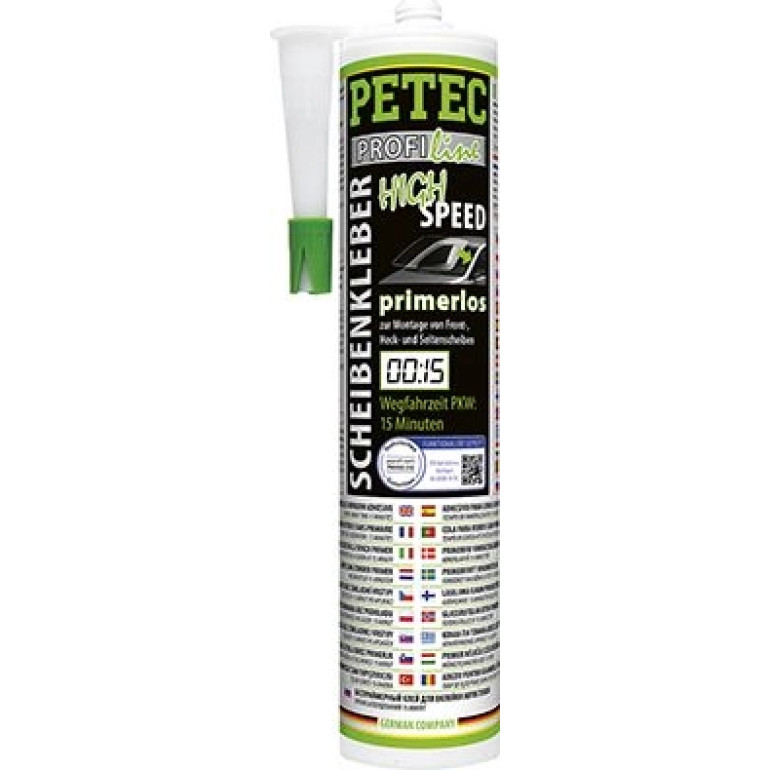 PETEC 84300 Scheibenkleber Inhalt: 290ml, Montagezeit: 10min, schwarz