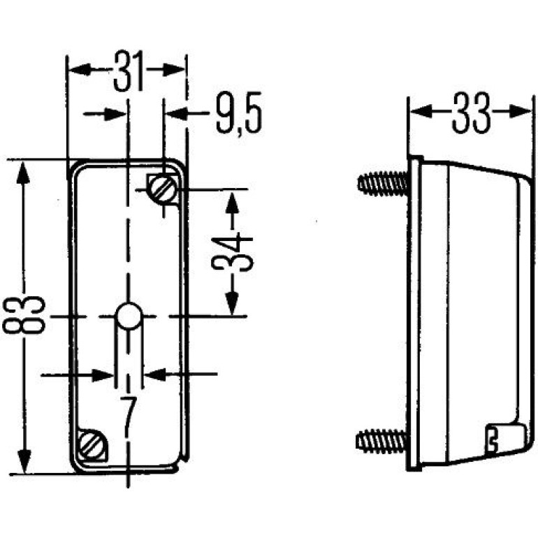 Umrissleuchte 2XS 003 168-071 Umrissleuchte 2XS 003 168-071