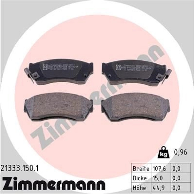 Bremsbelagsatz, Scheibenbremse 21333.150.1 Bremsbelagsatz, Scheibenbremse 21333.150.1