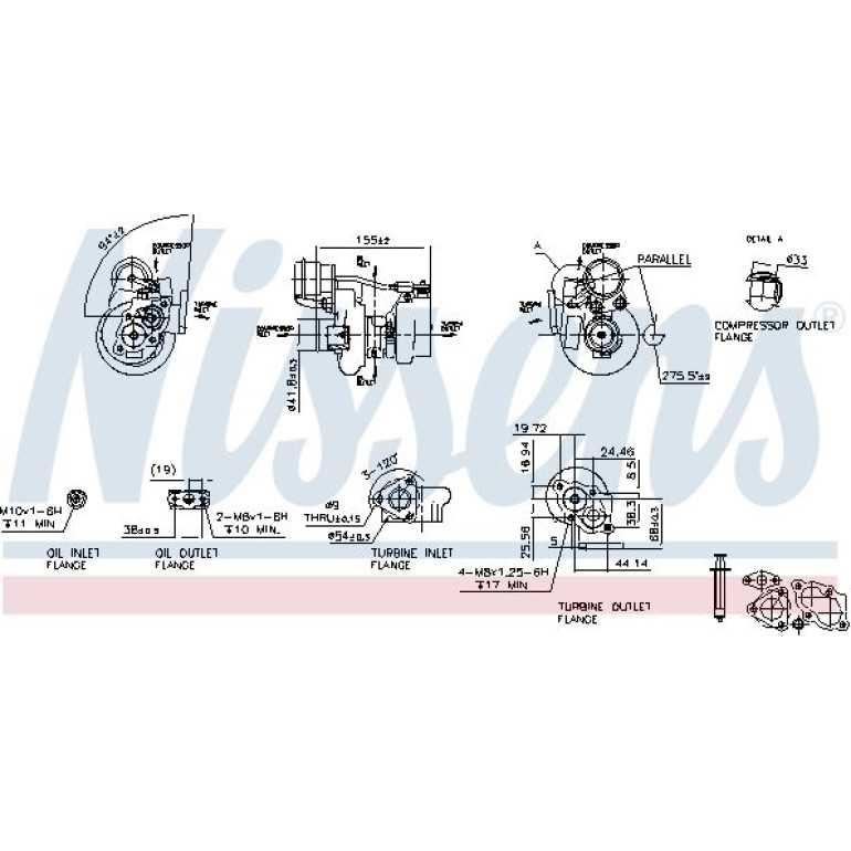 Nissens Turbolader 93062