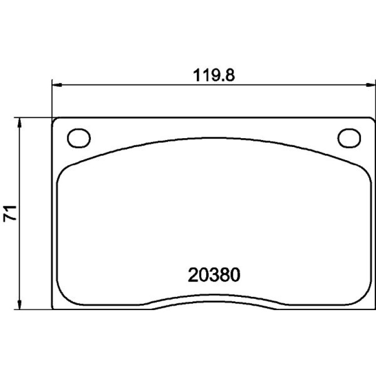 Bremsbelagsatz, Scheibenbremse 8DB 355 009-611 Bremsbelagsatz, Scheibenbremse 8DB 355 009-611