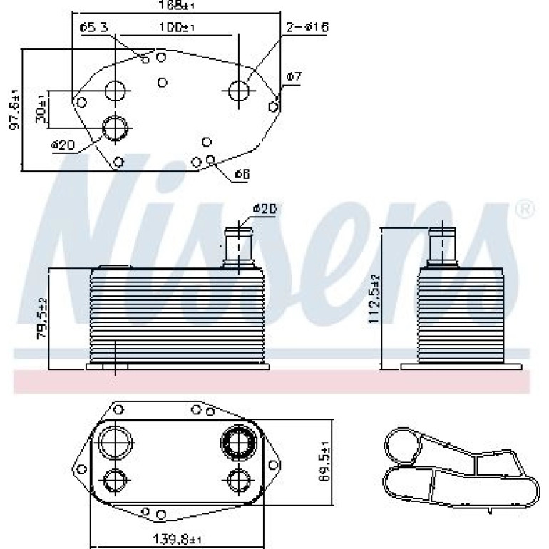 Ölkühler, Motoröl 90786 Ölkühler, Motoröl 90786