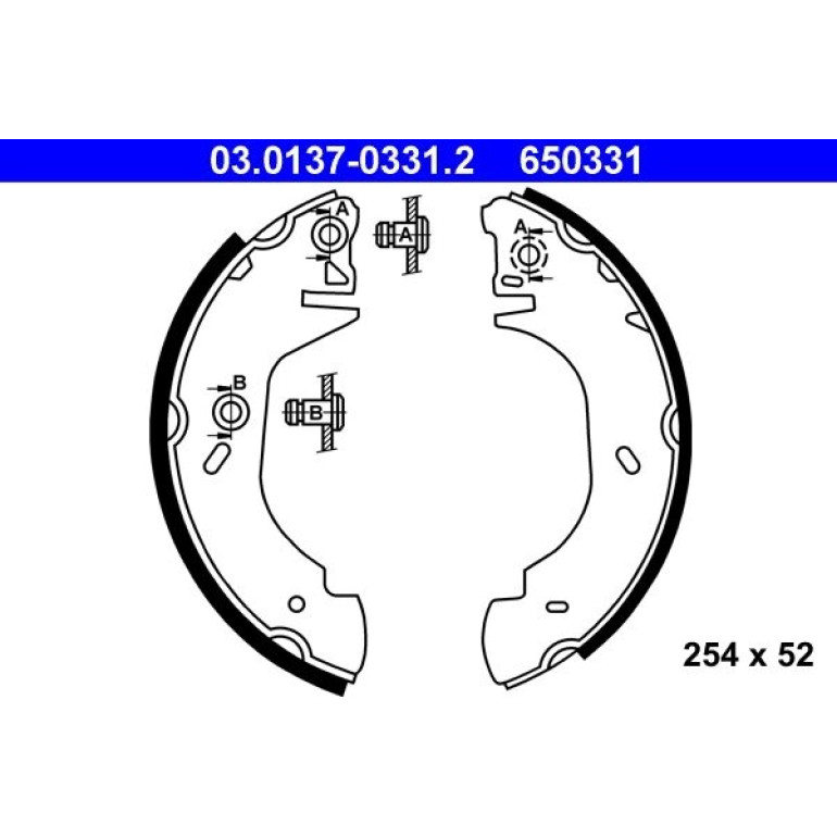 Bremsbackensatz 03.0137-0331.2