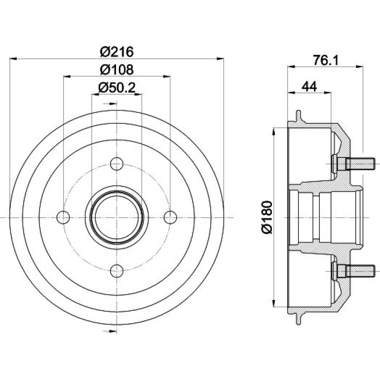 Bremstrommel 8DT 355 301-331 Bremstrommel 8DT 355 301-331