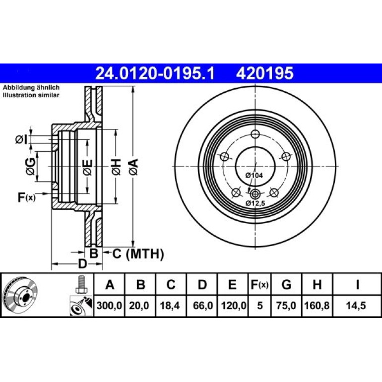 Bremsscheibe 24.0120-0195.1
