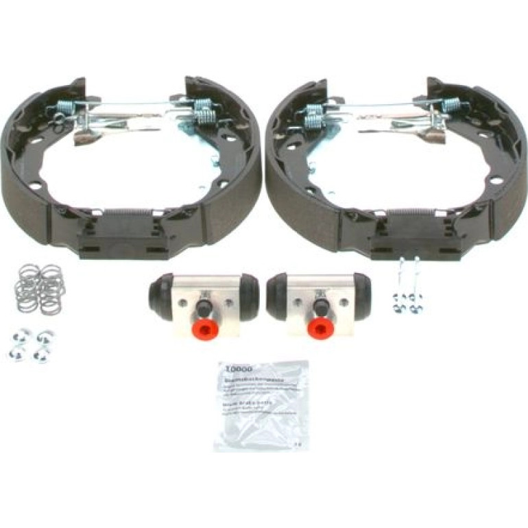 BOSCH 0 204 114 686 Bremsensatz, Trommelbremse für NISSAN MICRA, NOTE, SUNNY mit Radbremszylinder BOSCH 0 204 114 686 Bremsensatz, Trommelbremse für NISSAN MICRA, NOTE, SUNNY mit Radbremszylinder