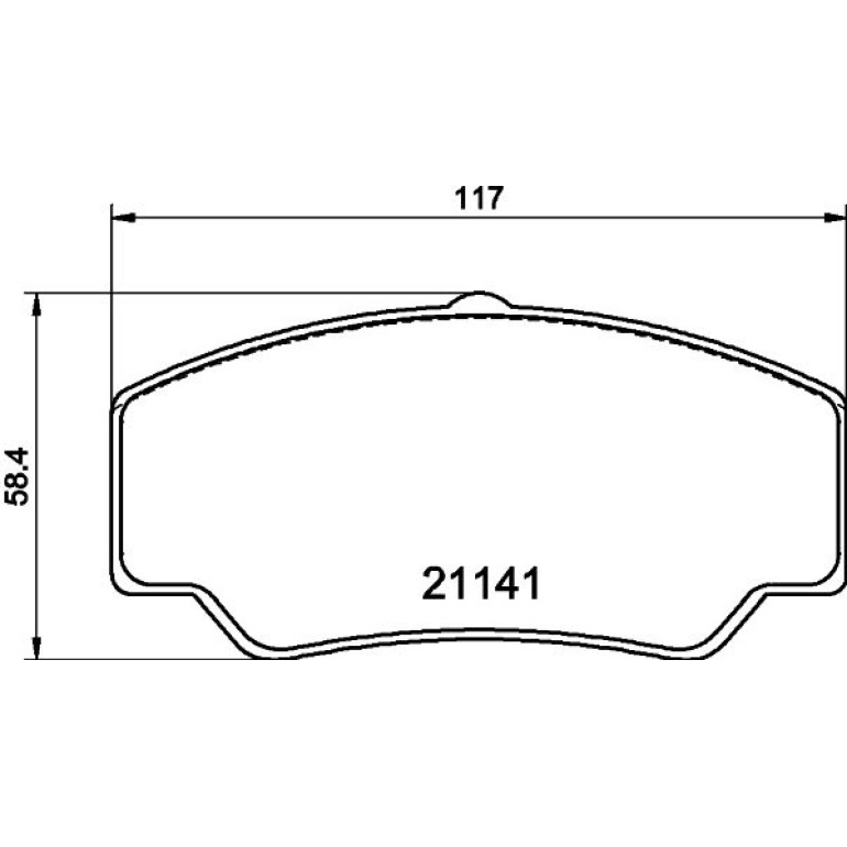 Bremsbelagsatz, Scheibenbremse 8DB 355 006-151 Bremsbelagsatz, Scheibenbremse 8DB 355 006-151