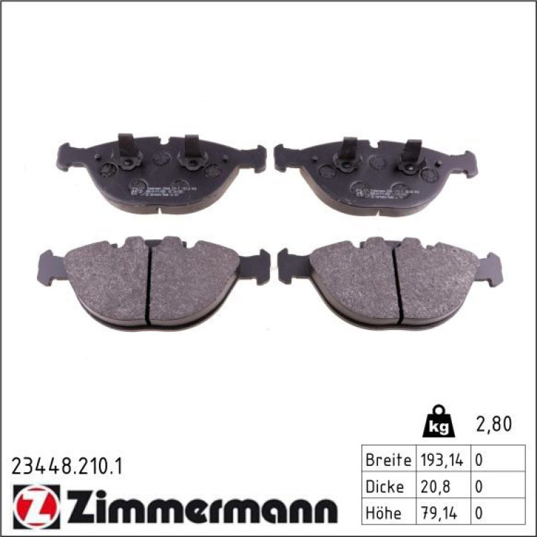Bremsbelagsatz, Scheibenbremse 23448.210.1