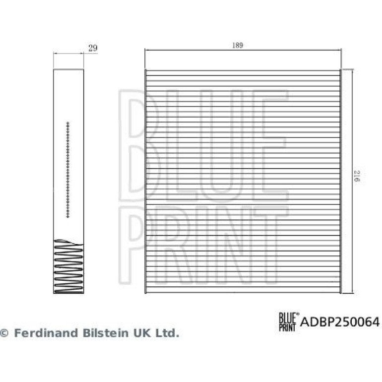 Filter, Innenraumluft ADBP250064 Filter, Innenraumluft ADBP250064