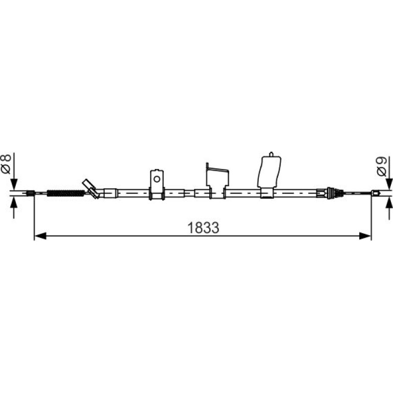 Seilzug, Feststellbremse 1 987 482 340 Seilzug, Feststellbremse 1 987 482 340