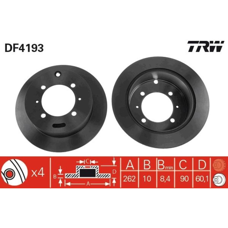 Bremsscheibe DF4193