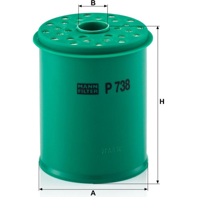 Kraftstofffilter P 738 X Kraftstofffilter P 738 X