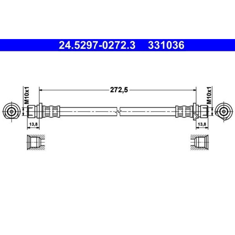 Bremsschlauch 24.5297-0272.3 Bremsschlauch 24.5297-0272.3