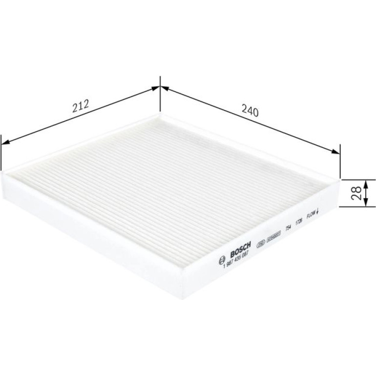 Filter, Innenraumluft 1 987 435 087 Filter, Innenraumluft 1 987 435 087