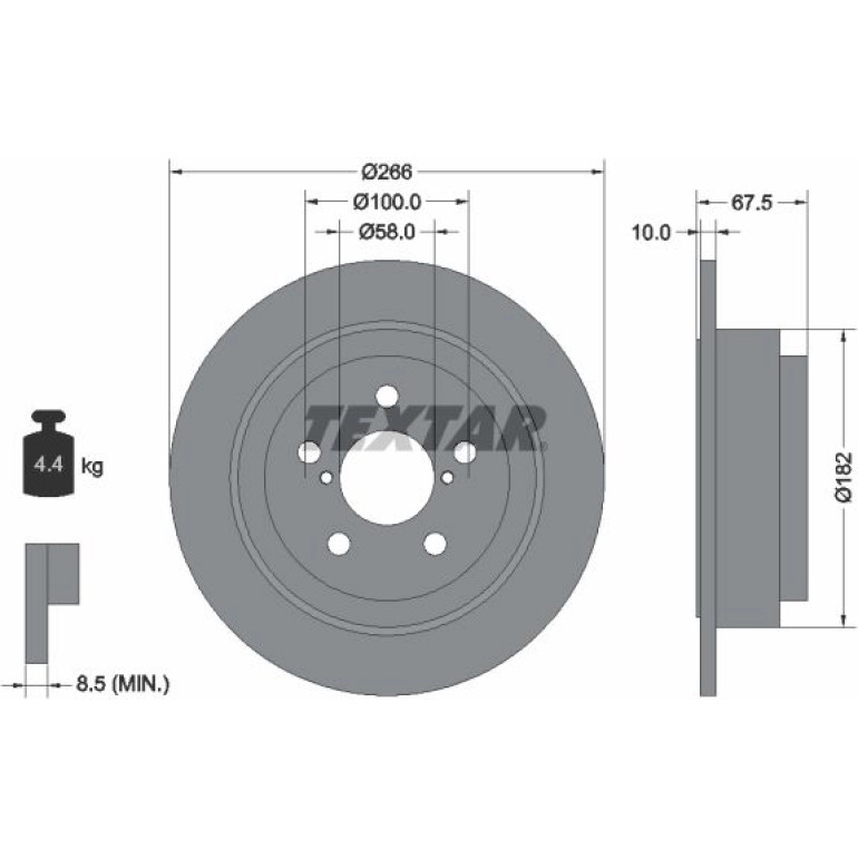 Bremsscheibe 92082000 Bremsscheibe 92082000
