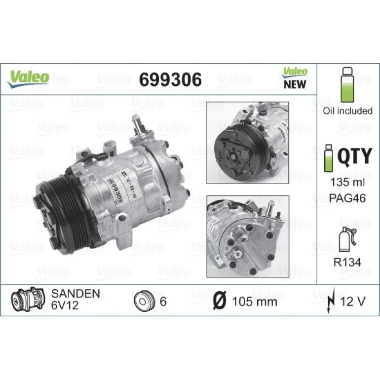 Kompressor, Klimaanlage 699306