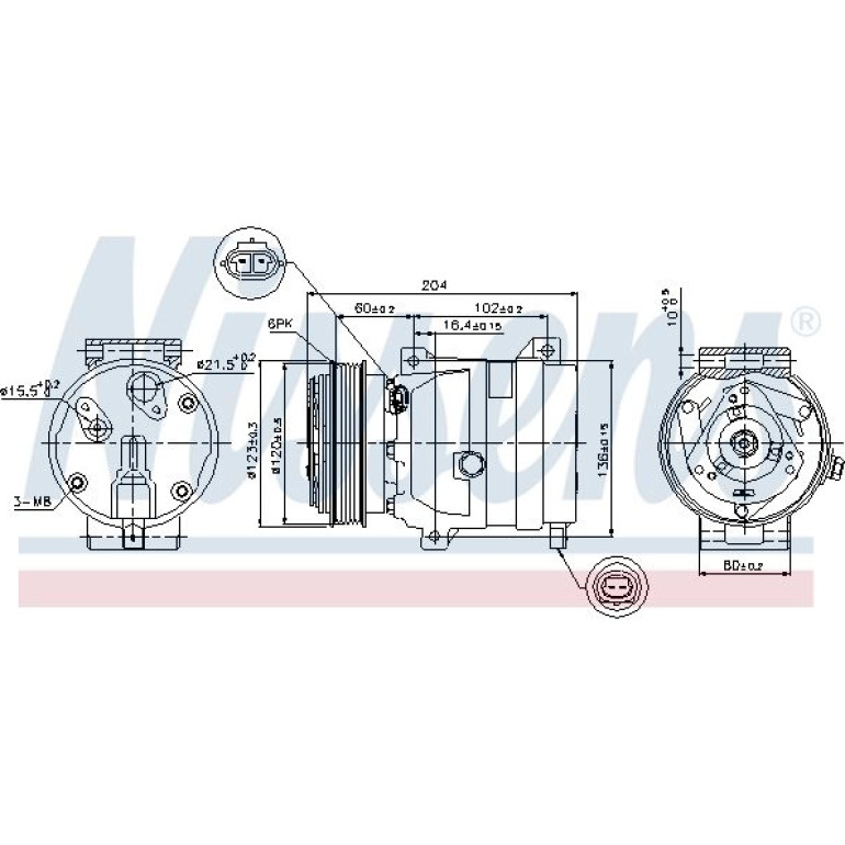 Kompressor, Klimaanlage 89281 Kompressor, Klimaanlage 89281