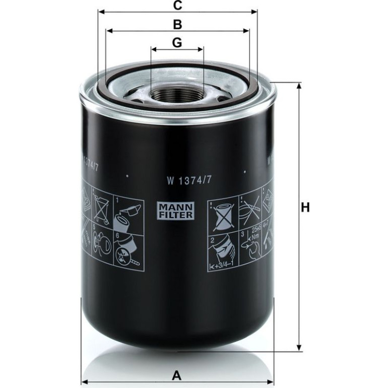 Ölfilter W 1374/7 Ölfilter W 1374/7