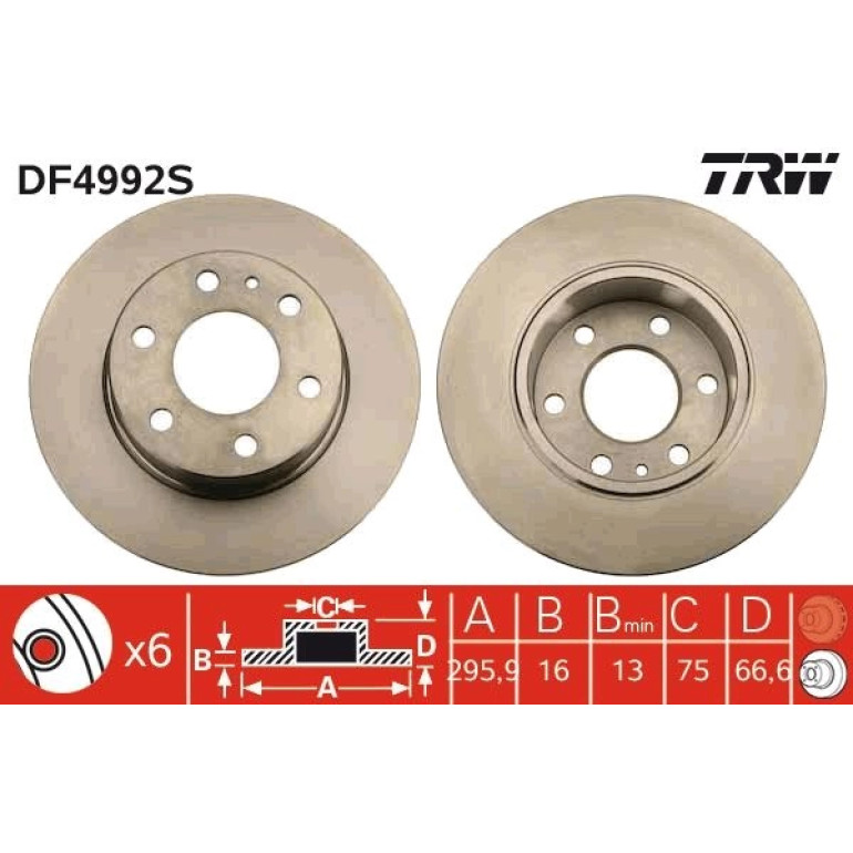Bremsscheibe DF4992S Bremsscheibe DF4992S