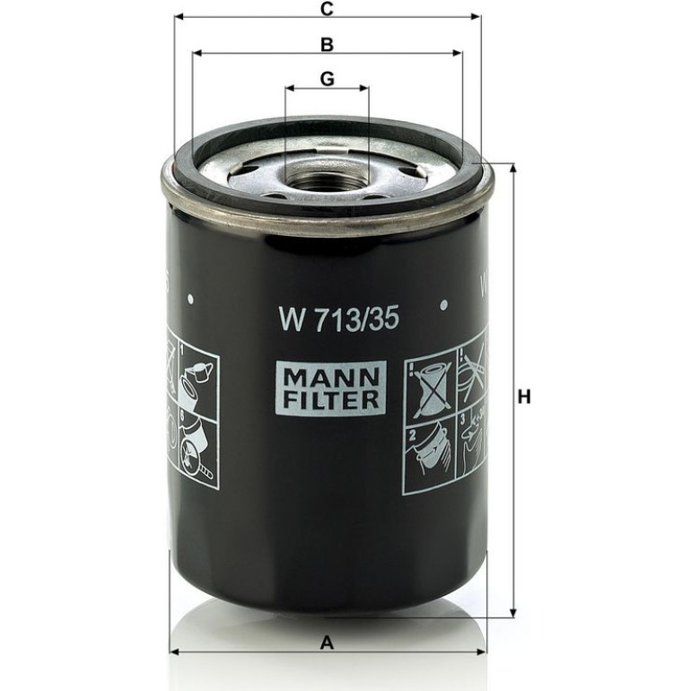 Ölfilter W 713/35 Ölfilter W 713/35