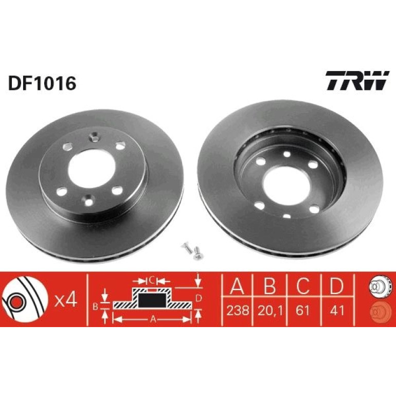 Bremsscheibe DF1016