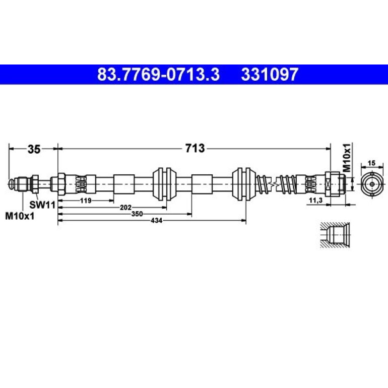 Bremsschlauch 83.7769-0713.3 Bremsschlauch 83.7769-0713.3