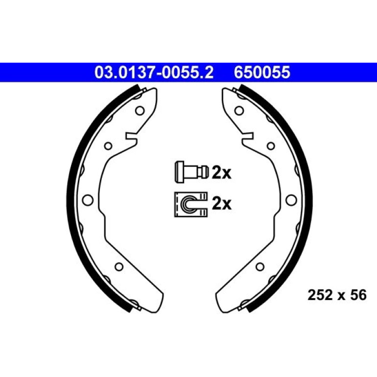 Bremsbackensatz 03.0137-0055.2 Bremsbackensatz 03.0137-0055.2