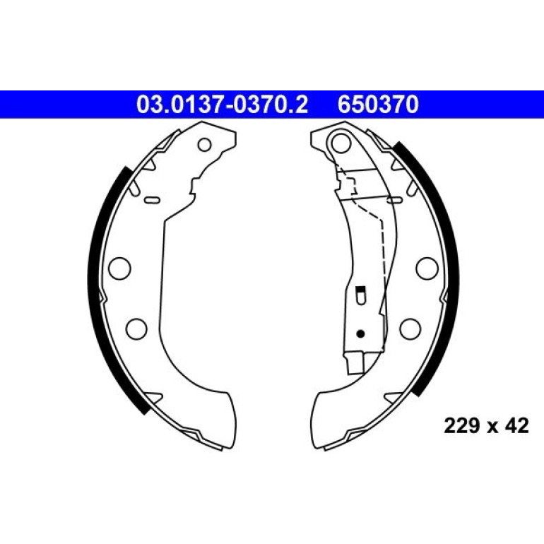 Bremsbackensatz 03.0137-0370.2 Bremsbackensatz 03.0137-0370.2