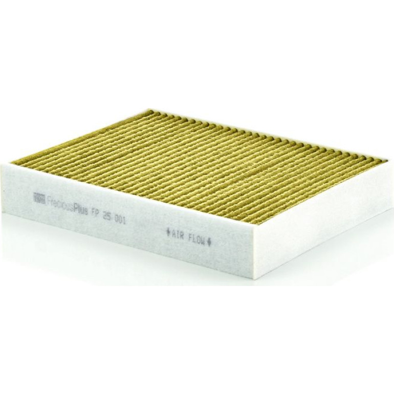 MANN-FILTER FP 25 001 Innenraumfilter FreciousPlus Aktivkohlefilter mit Polyphenol, antibakteriell, Feinstaubfilter (PM 2.5)