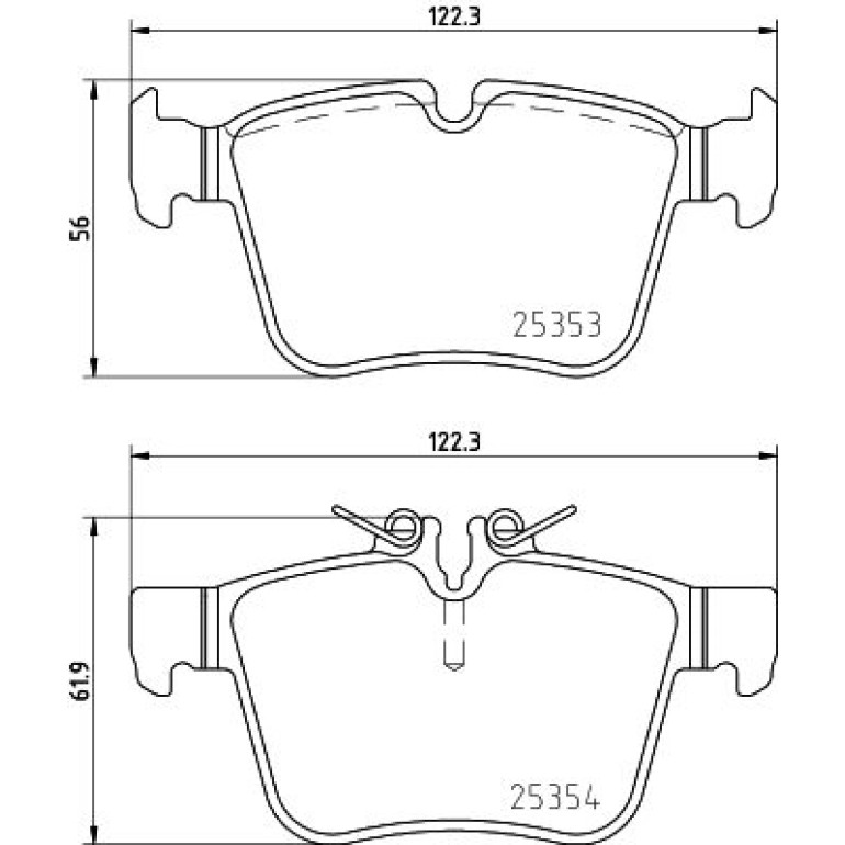 Bremsbelagsatz, Scheibenbremse 8DB 355 021-831 Bremsbelagsatz, Scheibenbremse 8DB 355 021-831